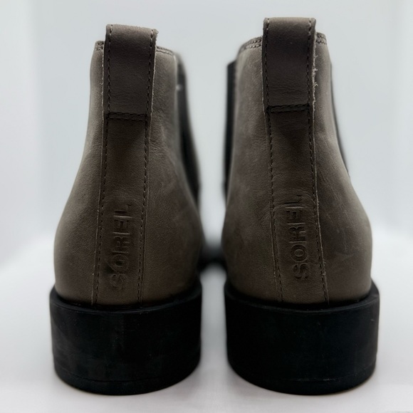 NWOT SOREL Women's Emelie II Chelsea Size: 9 Color: Quarry/Black - Picture 10 of 14